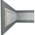 thumbnail image 5 of Ekena Millwork 4 1/4"H x 3/4"P x 94 1/2"L, (8 3/4" Repeat), Floral Chair Rail (8-Pack), 5 of 6