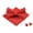 Red, variant on Men Pre-tied Bow Tie Pocket Square Cufflink Wedding Bowtie Handkerchief Set