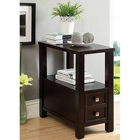 ModHaus Living Modern Narrow Nightstand Side Table Wooden ... ModHaus Living Modern Narrow Nightstand Side Table Wooden ...