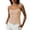 L07-Beige, variant on Tank Tops for Women Spaghetti Strap Crop Cami Top Seamless Tank Tops with Built In Bras Support Slim Fit Lightweight Inner Tanks
