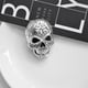 thumbnail image 5 of Broches para mujeres Punk Rock con Rhinestones Halloween Joyería moderna Estilo Esqueleto Diseño hueco Ropa para Homme Party Antique Plata Advancent AP004671-02, 5 of 7