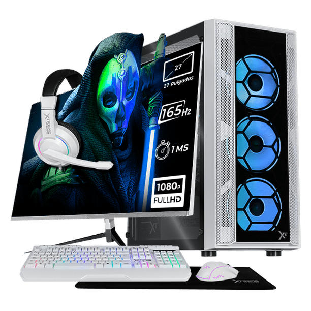 Xtreme PC Gaming Geforce RTX 5060 AMD Ryzen 7 5700 32GB SSD 1TB Monitor 27 165Hz WIFI White