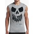 thumbnail image 2 of Gymish Kill Your Workout Muscle Tank Top for Men – Motivational Gym Tank, Funny Lifting Shirt, Heather Grey, Large, 2 of 5