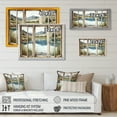 thumbnail image 4 of Designart Window View To Lake Canvas Wall Art, 4 of 5