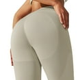 thumbnail image 5 of Traje deportivo de fitness para correr de color sólido, traje de yoga de cadera de melocotón sin costuras de cinco piezas de punto, 5 of 5