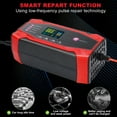 thumbnail image 5 of Car Battery Charger, 10Amp 12V 24V Automatic Smart Charger, Battery Maintainer Trickle Charger and Battery Desulfator W/ Temperature Compensation for Car Truck Motorcycle Lawn Mower Lead Acid Battery, 5 of 7