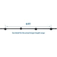 thumbnail image 2 of ATT Hardware 9FT Industrial Loft Pipe Style Handrail,Indoor Stair Railing, Wrought Iron,Black, 2 of 3
