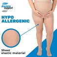 thumbnail image 5 of Made in USA - Plus Size Compression Pantyhose for Women 15-20mmHg - Nude, 2XL, 5 of 9