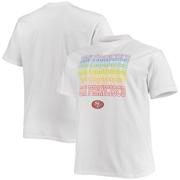 Men's Fanatics Branded White San Francisco 49ers Big & Tall City Pride T-Shirt