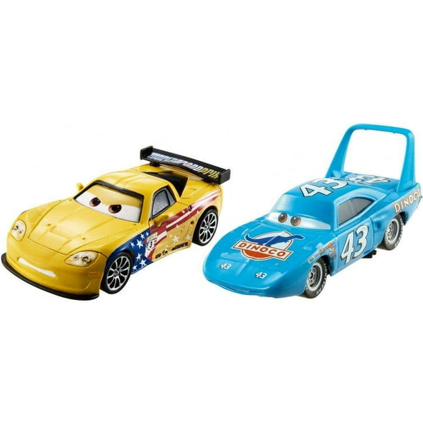 Disney Pixar Cars 3 Jeff Gorvette King Die Cast Vehicles 2 Pack Walmart Com Walmart Com