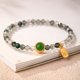 thumbnail image 2 of Pulsera de cuarzo rutilado verde facetado para mujer, 2 of 2