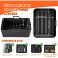thumbnail image 4 of Air Fryer Silicone Liner for Ninja Double Stack XL Air Fryer SL401, Reusable Silicone Air Fryer Liner Accessories for Ninja Foodi DZ401 DZ201 DZ201C, 4 of 7