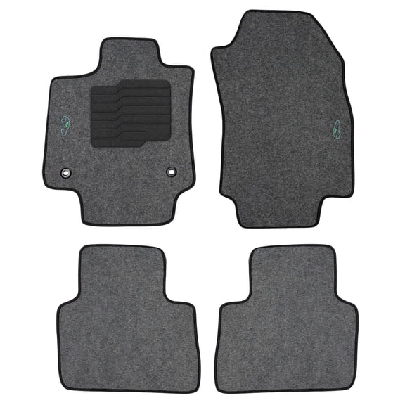 Carpet Floor Mats For 2018 to 2025 Toyota Rav4 - Front and Rear - Gray