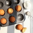 thumbnail image 5 of AUDeals Nonstick Cake Pan, 12-Cup Commercial Carbon Steel Cookies Trays for Oven Baking, Warp Resistant Bakeware, Round Shell Shape Cake Pans, for Baking, Cookies, Muffins, Pastries, 5 of 9