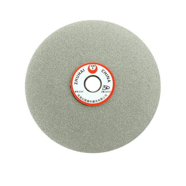 Disco de pulido plano recubierto de diamante de 6 pulgadas, grano 150, herramienta de molienda