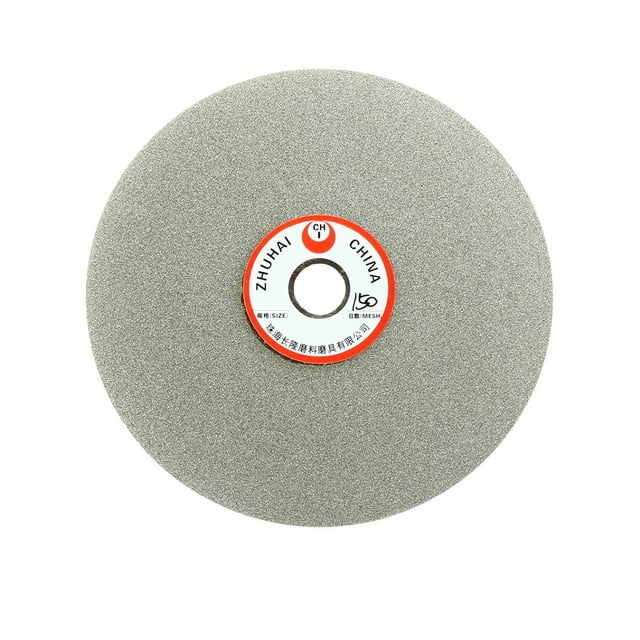 Disco de pulido plano recubierto de diamante de 6 pulgadas, grano 150, herramienta de molienda