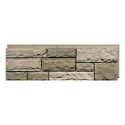 NextStone Polyurethane Faux Stone Siding Panel- Random Rock- Desert Buff 15.5 in. x 48 in. for Home Improvements/ DIY Friendly (4-Pack)