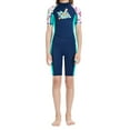 thumbnail image 4 of Trajes de neopreno para niños, suaves, de manga corta, talla XXL, azul, 4 of 8