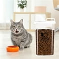 thumbnail image 6 of Brabtod Cat Food Container 2.5L Clear Plastic Cat Food Storage 3 lbs Cat Food Portable Container with Pour Spout/Measuring Cup,Airtight Pet Food Dispenser Ideal for Travel,Camping,Picnic-BPA Free, 6 of 6