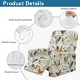 thumbnail image 5 of Kuiaobaty Chicken Butterfly Flower Reclining Sofa Slipcover Stain Resistant Recliner Chair Cover Large Reclining Slipcover Soft Recliner Couch Cover with Elastic Bottom for Pets, 5 of 8