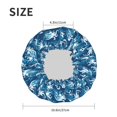thumbnail image 4 of Kdxio Sea Water Wave Print Shower Cap for Women,Elastic and Reusable,Double Waterproof Layers Bathing Hat, 4 of 6