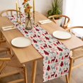 thumbnail image 3 of Christmas Tree Table Runner 120 Inches Long Farmhouse Dress Scarves, Red Black Buffalo Plaid Xmas Elk Snowflake Dining Tablerunner for Coffee Table/Kitchen Island/Party Décor, 13" x 120", 3 of 8