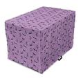 thumbnail image 1 of Teen Room Dog Crate Cover, Little Kittens Pattern with Heart Caricature Funny Cat Cartoon, Easy to Use Pet Kennel Cover for Medium Large Dogs, 35" x 23" x 27", Violet Pink Black, by Ambesonne, 1 of 6