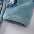 thumbnail image 4 of Bovxnpu Fall Winter Toddler Boy Girl Robes Girls Bathrobes, Girls Fleece Hooded Robes Toddler Warm Fuzzy Bathrobe Print Long Sleeve Hooded Warm Bathrobe for Kids Fall Winter Sleepwear, 4 of 6