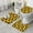 Yellow Sunflower Pattern, variant on White Sunflower Bee Butterfly Pattern Bathroom Rugs Sets 3 Piece,Toilet Cover Set,Absorbent Non Slip Bathroom Mats Sets with U-Shaped Contour Rug Toilet Rug Set