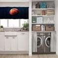 thumbnail image 5 of LALILO Kitchen Curtain Valance High Beautiful Art Planet Solar Rod Pocket Window Curtain 52"x 18" Set of 2, 5 of 5