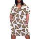 thumbnail image 2 of Vestido holgado con bolsillos y estampado de caca, vestido de verano para mujer, vestido vintage 2025, 2 of 7