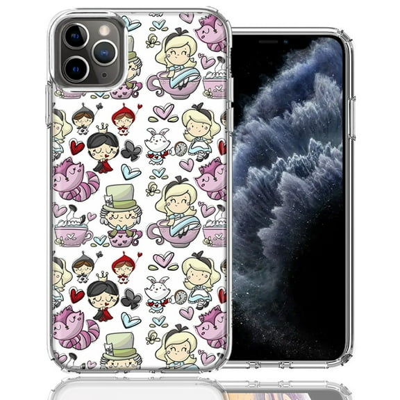MUNDAZE For Apple iPhone 11 Pro Wonderland Design Double Layer Phone Case Cover