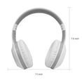 thumbnail image 2 of BAMINI Study Bluetooth 5.3/Wired Headphones – Clear Real-Time Audio Monitoring, 85/94 dB Volume Control, Dual Microphones, 500mAh Battery – Perfect for Online Learning and Travel White, 2 of 7