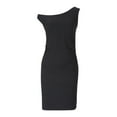 thumbnail image 6 of Summer Dresses for Women 2025, Ladies' Summer Solid Color Off Shoulder Dress Slim Sexy Hip Hugging Skirt(Black,S), 6 of 8