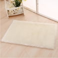 thumbnail image 4 of GROWTH TANK 45x45cm Artificial Wool Rug Shaggy Super Meditation Mat- White, 4 of 9