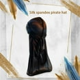 thumbnail image 4 of Headwraps Assorted Colors Long Tail Pirate Hat Unisex Windproof Single Layer Attractive Chic Design Breathable Turban Beanies black, 4 of 4