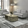 thumbnail image 2 of HOMCOM 55" Loveseat Sofa for Bedroom Love Seats for Small Space Grey, 2 of 10