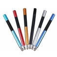 thumbnail image 3 of QJUHUNG Universal 2 in 1 Disc and Fiber Tip Capacitive Stylus Touch Screen Pen for All Touch Screen Devices Tablets & Cell Phones (Dark Blue), 3 of 4