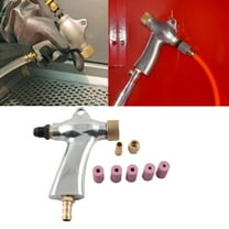 YILIKISS Sand Blaster Gun Kit Sandblast Gun Air Sand Blasting w/5pc Ceramic Nozzles For 46-240# purpose non-metallic blasting media