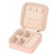 thumbnail image 1 of Mini estuche de viaje para joyas, caja organizadora de cuero PU, pequeño soporte portátil para guardar joyas para anillos y aretes de mujer, 1 of 5