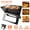 black, variant on Portable Charcoal Grill Mini Foldable Tabletop BBQ Grill Lightweight Outdoor Grill for Camping Picnics Tailgating and Backyard Cooking Black
