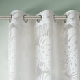 thumbnail image 3 of Madison Park Coastal Palm Leaf Window Sheer Curtains & Valances 50x84 Inch White for Adults Indoor Use, 3 of 5