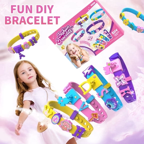 Youersen Bracelet Making Kit for Girls, Art & Craft Kit with Stickers, Perfect Birthday Gifts for Ages 5-12