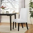 thumbnail image 3 of Modway Baron 20.5" Solid Rubberwood and Polyester Fabric Dining Chair in Granite, 3 of 8