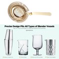 thumbnail image 4 of Cocktail strainer, Stainless Steel Bar strainer, Long handle, Bartender cocktail strainer, 4 of 5