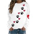 thumbnail image 1 of Birdeem Mode Femmes Imprimé Col Rond Chandail Tops Manches Longues Blouse Confortable Chandail en Molleton, 1 of 1