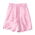 thumbnail image 4 of Girls Clothes Summer 2 Piece Outfit Set Pink Sleeveless Camisole Top and Shorts Kids Fashion Clothing Sets 7-8 Years, 4 of 8
