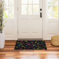 thumbnail image 3 of Yayeee Doormat for Indoor Entrance 32" x 20" Non Slippery Floor Rug, Black Neon Lightning, 3 of 8