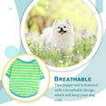 thumbnail image 4 of Chaleco para cachorros Methold sin hebillas sudadera Ropa para mascotas Verde METRO, 4 of 6