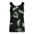 thumbnail image 5 of Sentmoon Women's Tank Tops Round Neck Flowy Graphic Tees for Women Loose Palm Leaves Print Sleeveless Hawaiian Shirts 2025 Summer Stylish Women's for Business Travel Black L, 5 of 5